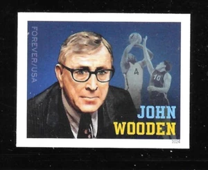 Scott #5833a IMPERFORADO (SIN TROQUELADO) 2024 John Wooden Single, MNH - Imagen 1 de 1