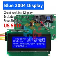 2004 204 20X4 Blue LCD Serial Character Module Display IIC/I2C/TWI Arduino kit