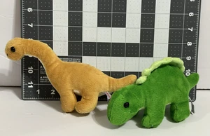 Prextex Dinosaur Replacement Plush Green Stegosaurus Brown Brachiosaurus - Picture 1 of 6