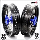 Kke 17'' In. Rims For Yamaha Wr250x 2008-2011 Supermoto Spoked Wheels Cnc Hubs