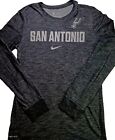 Nike San Antonio Spurs Dri Fit Long Sleeve Shirt Nba  Basketball Men Size Small
