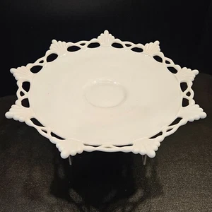 Vintage Westmoreland Milchglas Schale mit Spitzenrand. (#360) - Bild 1 von 8