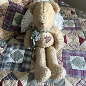 20" Handmade 1990's Teddy Bear By Cindy Vollero MA # 1010 - Picture 1 of 7
