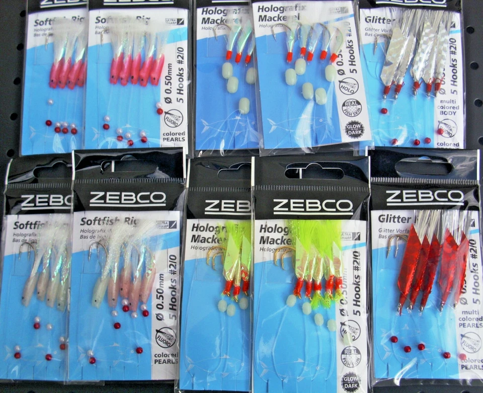 10 St. Universal-und Makrelenvorfächer Zebco Makrelenpaternoster Makrelenvorfach - Bild 1 von 1