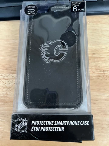 Calgary Flames NHL Smartphone iPhone 6+/6s+ Case Leather Licensed! NEW! Cover