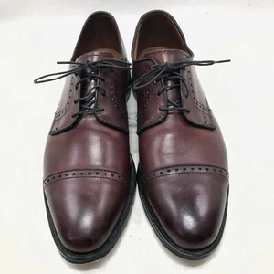 ALLEN EDMONDS CLIFTON BURGUNDY CAP TOE OXFORDS 3368 SIZE 9.5 D Dress - Picture 1 of 9