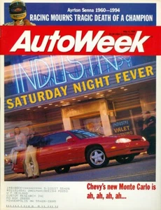 1994 Auto Week Magazine: Chevy Monte Carlo/Ayrton Senna 1960-94 Death - Picture 1 of 1