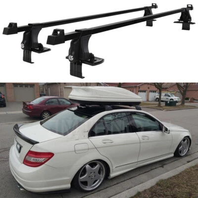 Portaequipajes de 54" con cerradura para Mercedes Benz C300 C350 portaequipajes de techo superior Foto 1 de 4