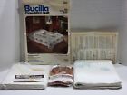 BUCILLA CROSS STITCH QUILT KIT AUTUMN LEAVES DOUBLE BED 48941 + FLOSS & BACKING