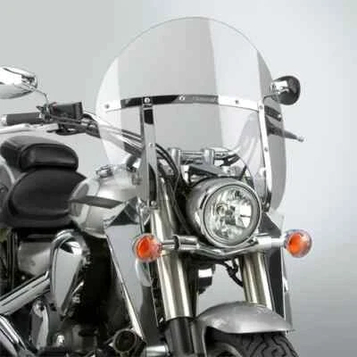 NC Switchblade Chopped Windshield Clear w Chrome Mount Honda Valkyrie 1500 97-03 - Image 1 of 4