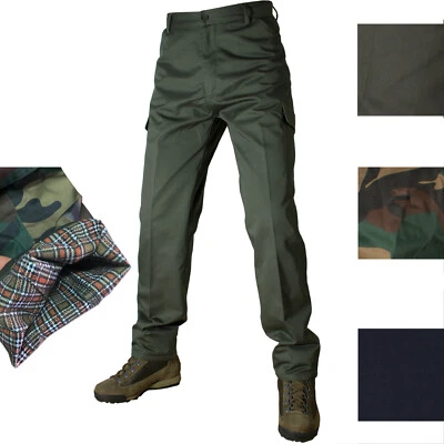 Pantalone Uomo Tasconi Imbottito Invernale Mimetico Verde Cargo Caccia Pesca Cal - Immagine 1 di 4