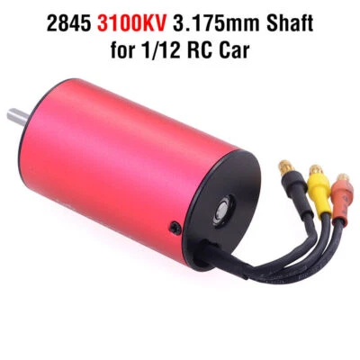 SURPASSHOBBY 2845 3100KV Waterproof Brushless Motor 3.175mm for HSP 1/12 RC Car - Image 1 of 4