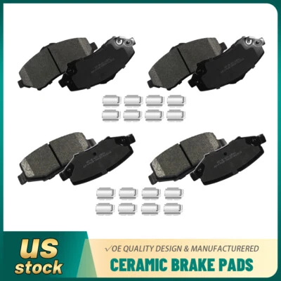 Juego de pastillas de freno delanteras y traseras de cerámica para Jeep Liberty 2008 2009 2010 2011 2012 Foto 1 de 4