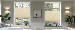 No-Screw Top-Down Bottom-Up Cellular Shades 1" Lichtfilter kabellos beige Jalousie - Bild 1 von 14