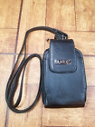 Buxton Black Small Wallet Wristlet Crossbody with Removable Strap Zip Closure
