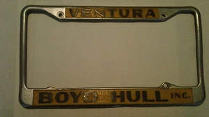 Ventura CA Boyd Hull Inc Studebaker Dealership License Plate Frame Metal emboss - Picture 1 of 1