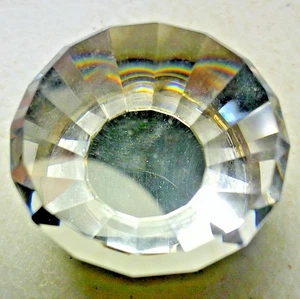 JVJ Hardware Pure Elegance 33924 ~ Flat Top Kristall Schrank Knopf ~ Lot 16 - Bild 1 von 3