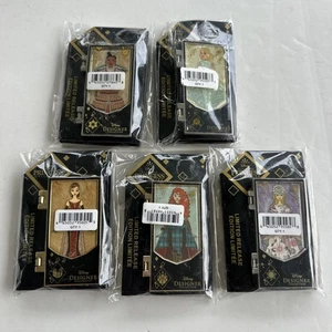 Set of 5 Disney Ultimate Princess Collection Designer Collection Pin Limited - Picture 1 of 7