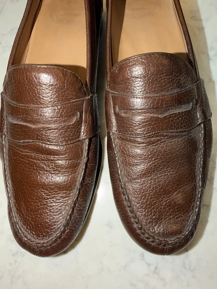 Zapatos Mocasines Deerskin 9 1/2 Hombre Cuero Marrón Foto 1 de 4