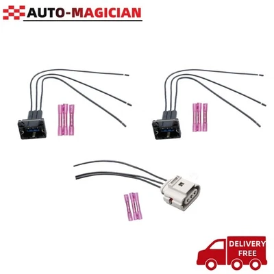 2 Camshaft& 1 Crankshaft Position Sensor Connector For Audi A4 Quattro 1.8L USA - Image 1 of 4