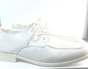 Boys White Wedding Or Communion Shoes Size 4 - Picture 1 of 5