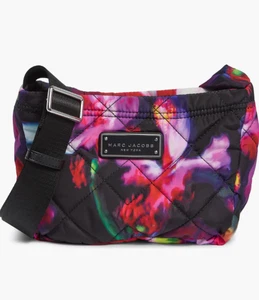 Bolso Bandolera Marc Jacobs Estampado Floral Acolchado Nylon Nuevo con Etiquetas - Imagen 1 de 12