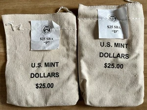 1999 Susan B. Anthony Dollar Coin $25 P & D Sealed Mint Bags. Uncirculated! - Picture 1 of 2