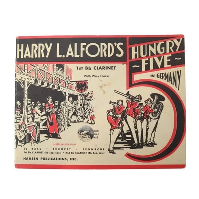 Vintage Harry L. Alford’s Hungry Five Germany 1st Clarinet Concert Sheet Music - Image 1 of 4