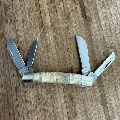 Navaja de bolsillo Owl Head Munich Alemania 3 hojas ganadero Foto 1 de 4