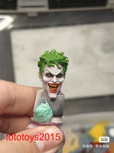1/12 Laughing Joker Man Head Sculpt Model Fit 6'' Male Action Figure Doll Toy - Picture 1 of 2