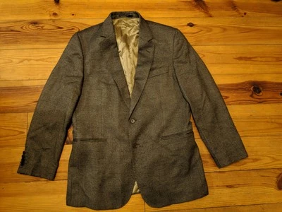 JAEGER HOMBRE GRIS LANA Y SEDA TRAJE CHAQUETA BLAZER TALLA 42R Foto 1 de 4