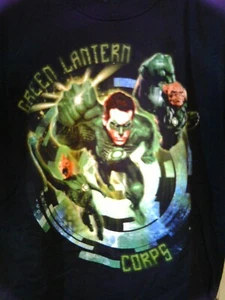 Green Lantern Corps Hal Jordan DC Black Adult L New T-Shirt 2011 movie - Picture 1 of 1