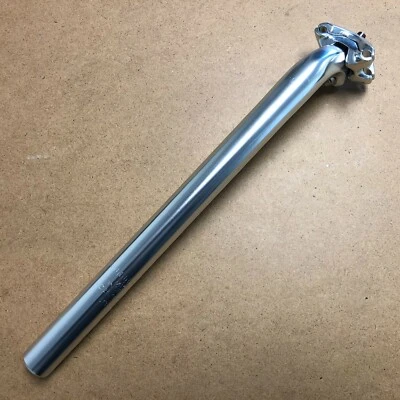 New KALLOY Bike Bicycle Alloy Seat Post 25.4-27.2mm Length 350mm No Logo Silver - Image 1 of 2