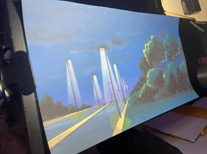 X-Men animation cel BACKGROUND Marvel Comics production art cartoons Cels R1 - Picture 1 of 2