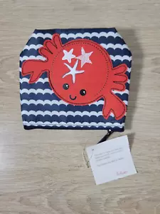 NUOVO Thirty One Crabby Claws Cool Zipper Snack Pouch Borsa Borsa Granchio - Foto 1 di 8