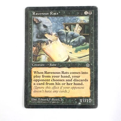 Ravenous Rats - MTG - Portal Second Age - LP - Image 1 of 2