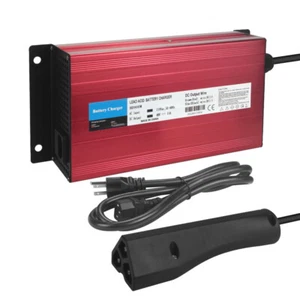 Für Club Car 48 Volt 15 AMP Golf Cart Batterieladegerät RXV Stecker ROT - Bild 1 von 6