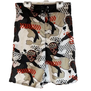Joe Boxer Boy’s Skull Swim Trunks, 14 - Picture 1 of 11
