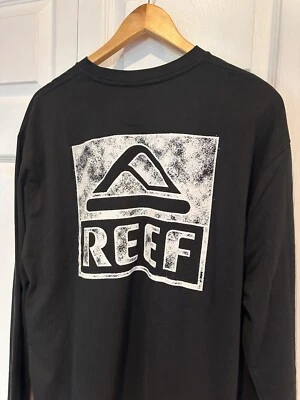 Camiseta gráfica de manga larga Reef negra insignia talla X-grande XL para hombre Foto 1 de 4