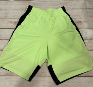 Men's Small Tek Gear Shorts w/ Elastic Waist- Green & Black - Picture 1 of 5