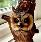 A Walk In The Country ~ Eyes Of Wisdom Sculpture Of Owl Family by David Meredith