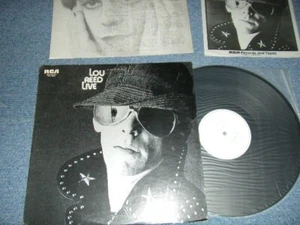 LOU REED Japan 1975 RCA-6292 WHITE LABEL PROMO NM LP LIVE with PROMO SHEET - Imagen 1 de 8