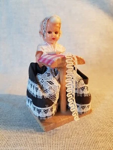 Miniature Vintage Plastic Doll With Open/Closing Eyes. - Picture 1 of 7