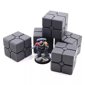 Star Wars Legion 5x Kisten Frachtboxen 28 mm Gelände Landschaft Warhammer 40K - Bild 1 von 3