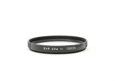 Leica E49 UVa II 13035 Clear Protective Filter (Black) Absorbs Ultraviolet Light - Image 1 of 4