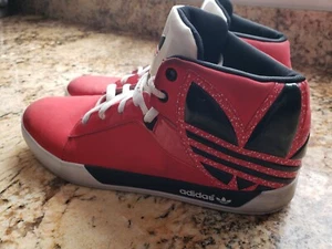 adidas size 11 old school Red Black White EUC! - Picture 1 of 8
