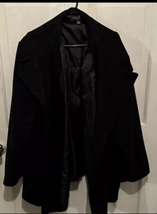 London Fog Women's Double Breasted Black Peacoat Plus-Size 4XL Macy’s - Picture 1 of 2