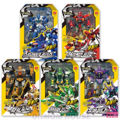 Iron Knights Raiden 5 Types Vehicle Transforming Robots with Figures Korean Toy - Image 1 of 4