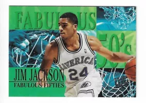 1995-96 Fleer Ultra Basketball Fabulous Fifties Jim Jackson Insert Card #4 - Picture 1 of 2