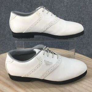 Reebok Shoes Womens 8.5 Spike Golf Sneakers White Leather Round Toe Casual